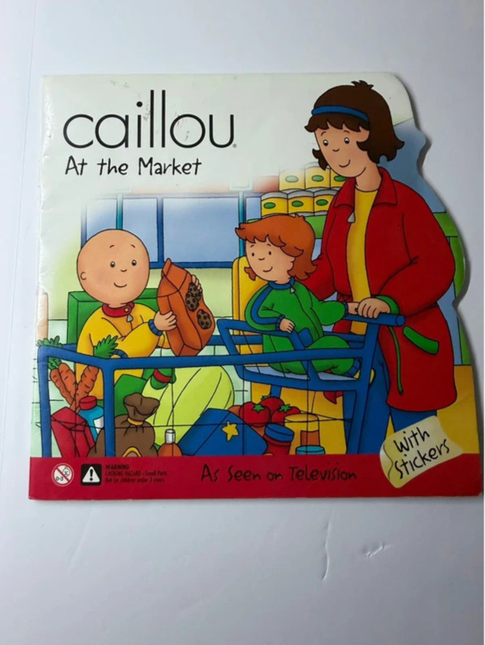 Caillou At the Market Paperback Childrens Book Die-Cut